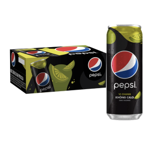 Thùng 24 Lon Nước Uống Có Ga Pepsi Vị Chanh Không Calo (320ml/Lon)